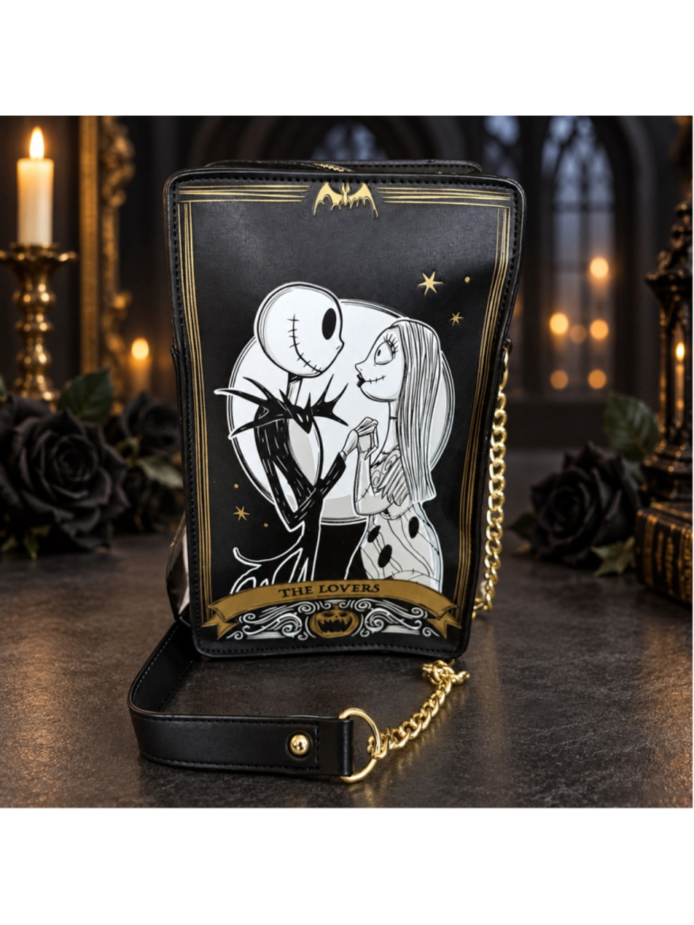 Loungefly Nightmare Before Christmas Tarot Card Passport Crossbody Bag NWT